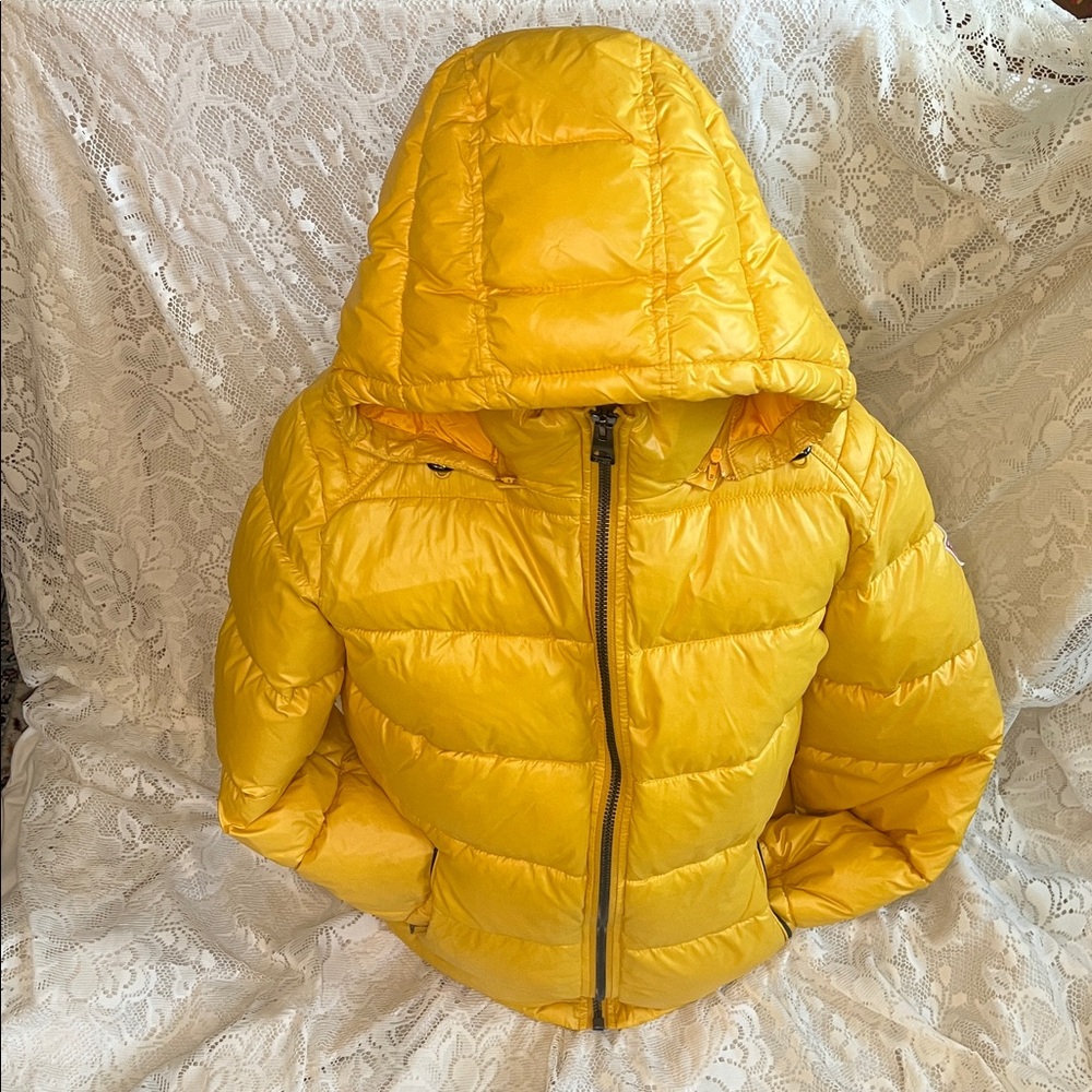 Guess Yellow Puffer Jacket